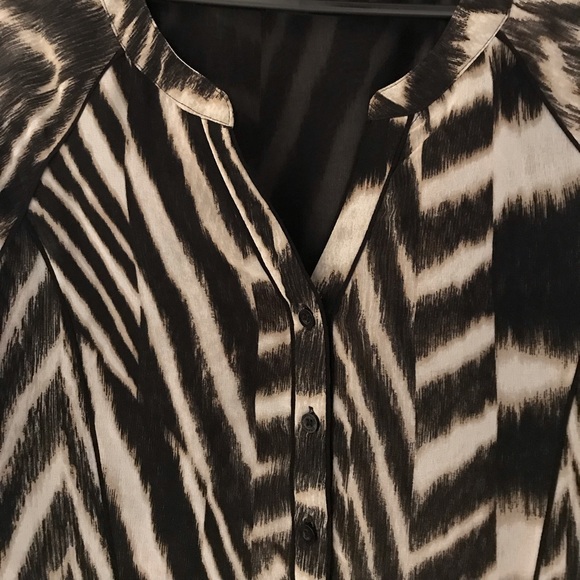 Calvin Klein Animal Print Blouse - Picture 4 of 6